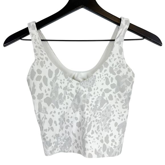 lululemon athletica Tops - Lululemon Align Tank Top White Gray Spotty Print 2022 - 0